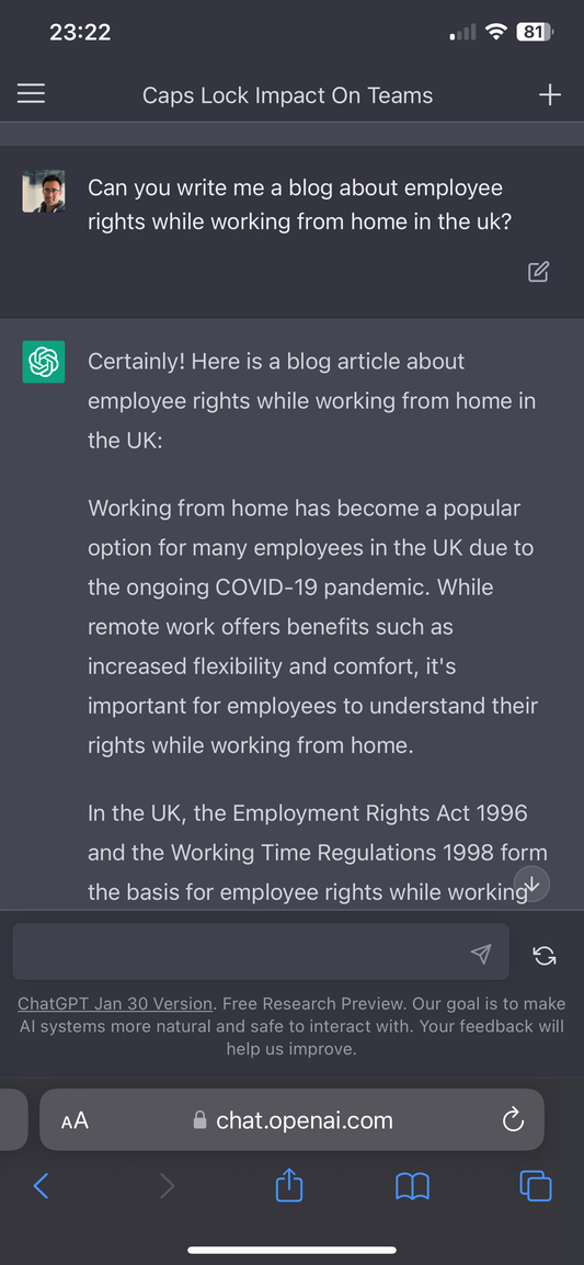 Our 1st blog written by ChatGPT - OpenAI